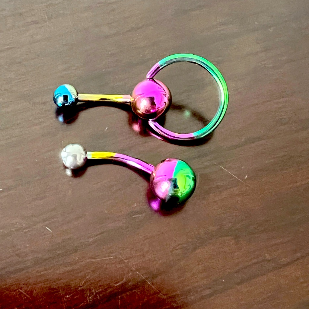 Colorful Belly Button Rings Set